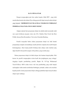 REPRESENTASI NILAI-NILAI TOLERANSI TERHADAP PERBEDAAN RAS PADA FILM